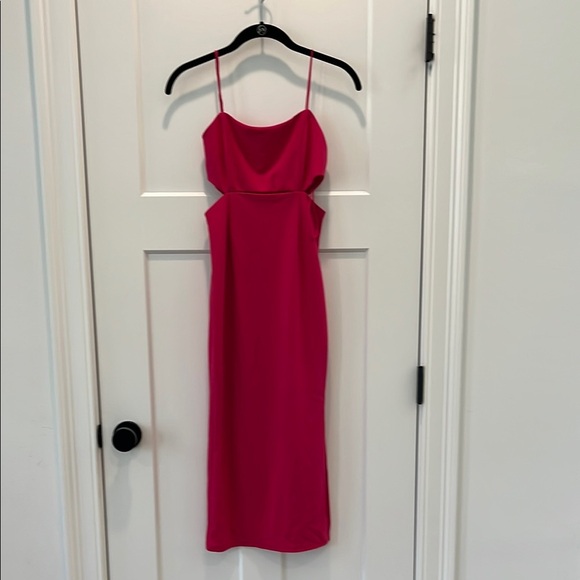 New York & Company Magenta Spaghetti Strap Sheath Dress - Picture 1 of 6